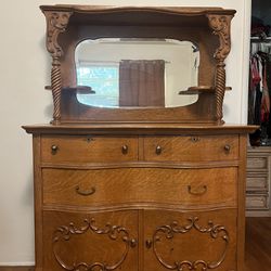 Vintage Bureau Dresser 