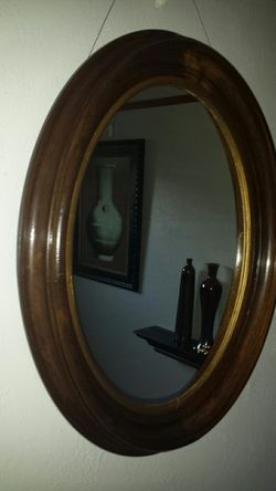 Beautiful antique frame with mirror.