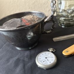 Antique Mustache Drinking Cup 