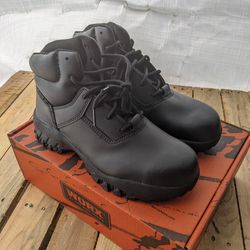 Red Wing Worx Black Steel Toe Boots Size 9 (Brand New)