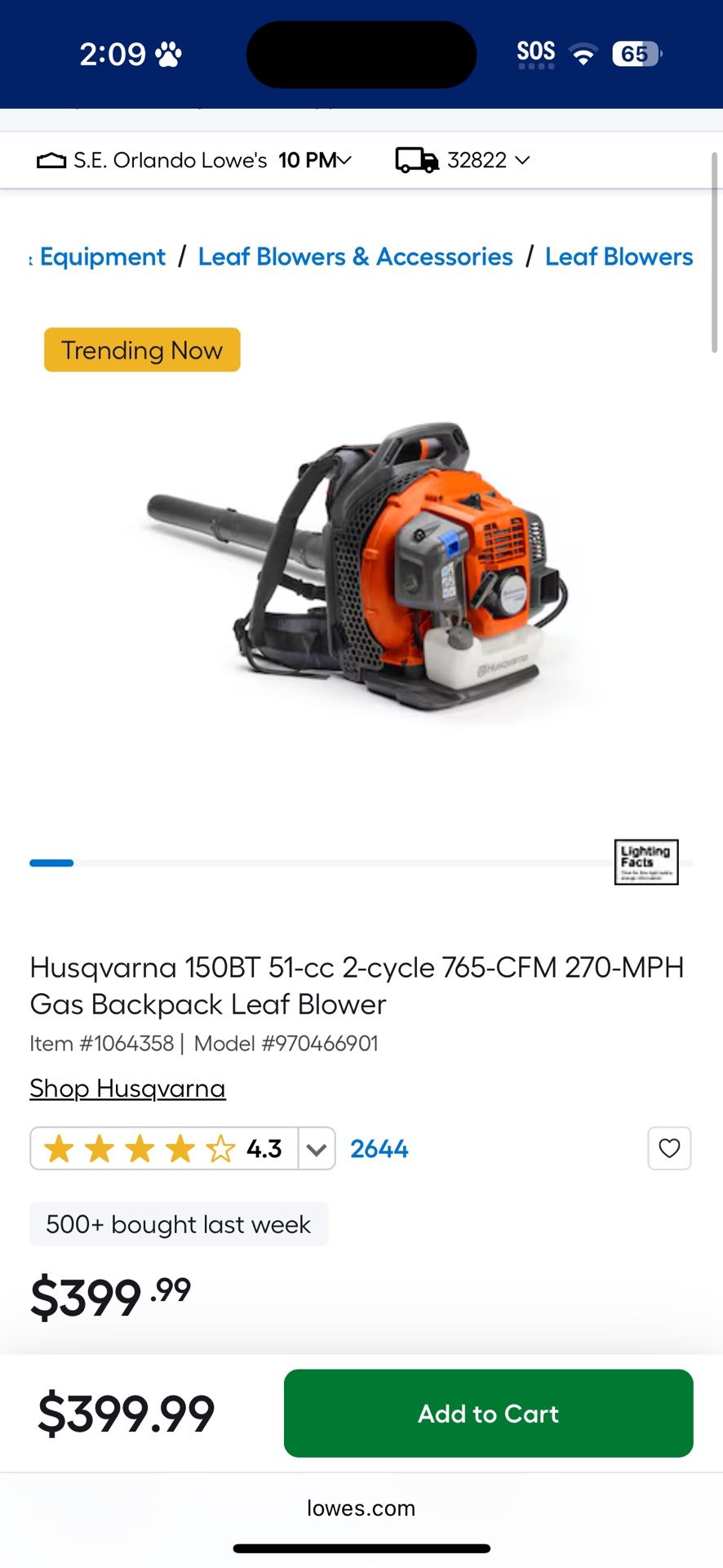 Husqvarna Leaf Blower
