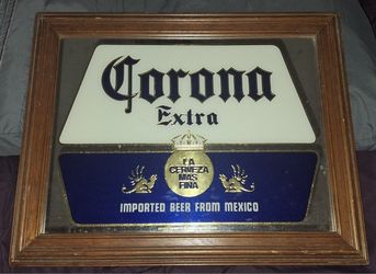 Vintage Corona Extra Beer Mirror