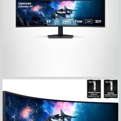 SAMSUNG 49" Odyssey G9 (G95C) Series DQHD 1000R Curved Gaming Monitor,