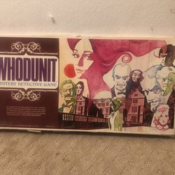 Vintage 1972  "Whodunit" Mystery Detective Board Game