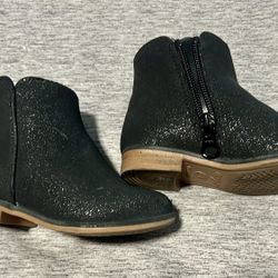 Black Sparkle Cat And Jack Boots Size 6T