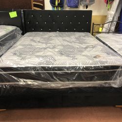 New Full Size Bed , With New Mattress and Boxspring Included 