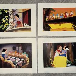 Vintage Disney Snow White Art Prints – Set of 4 | Wall Art | Same Size