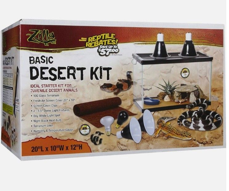 10 Gallon Zilla Beardes Dragon Tank With Dragon