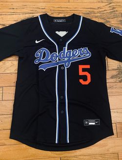 Black Los Angeles dodgers Freddy freeman classic royal blue jersey