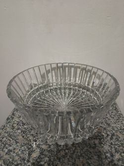 CUT CRYSTAL CENTERPIECE BOWL 9.6"×4"