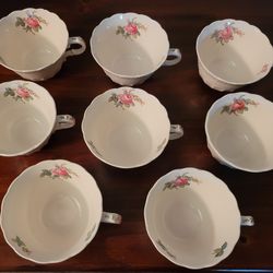 PRICE REDUCED - 4 Spode Jewel Copeland Billingsley Rose Cup & Saucer Sets