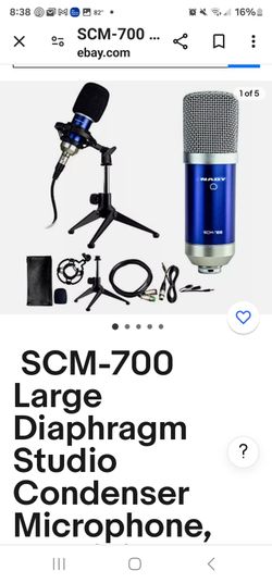 Condenser Microphone/ Mic Stand 2ea