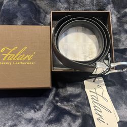 NWT Falari Reversible Belt Genuine Leather Fashion Belt Waist 26-34