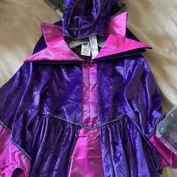 Brand New Disney Maleficent Costume Kids Size 5/6