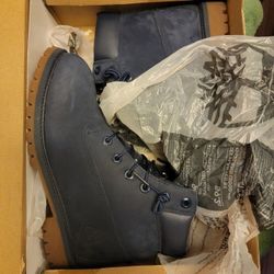 Navy Timberland Boots