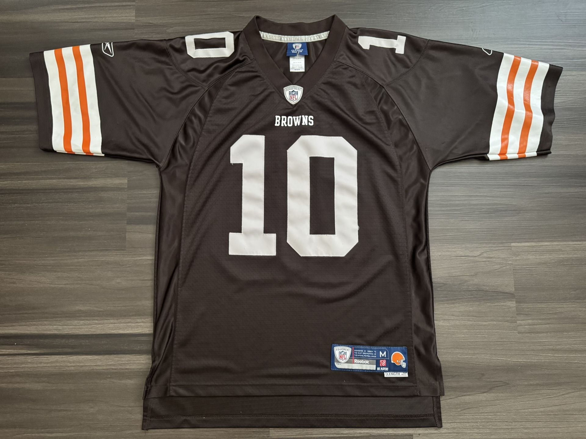 Reebok Brady Quinn Cleveland Browns #10 Stitched Jersey Size Medium +2 Length