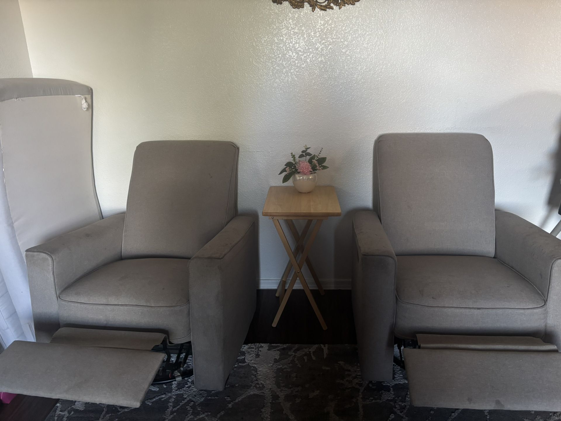 Two Single Recliner Couches