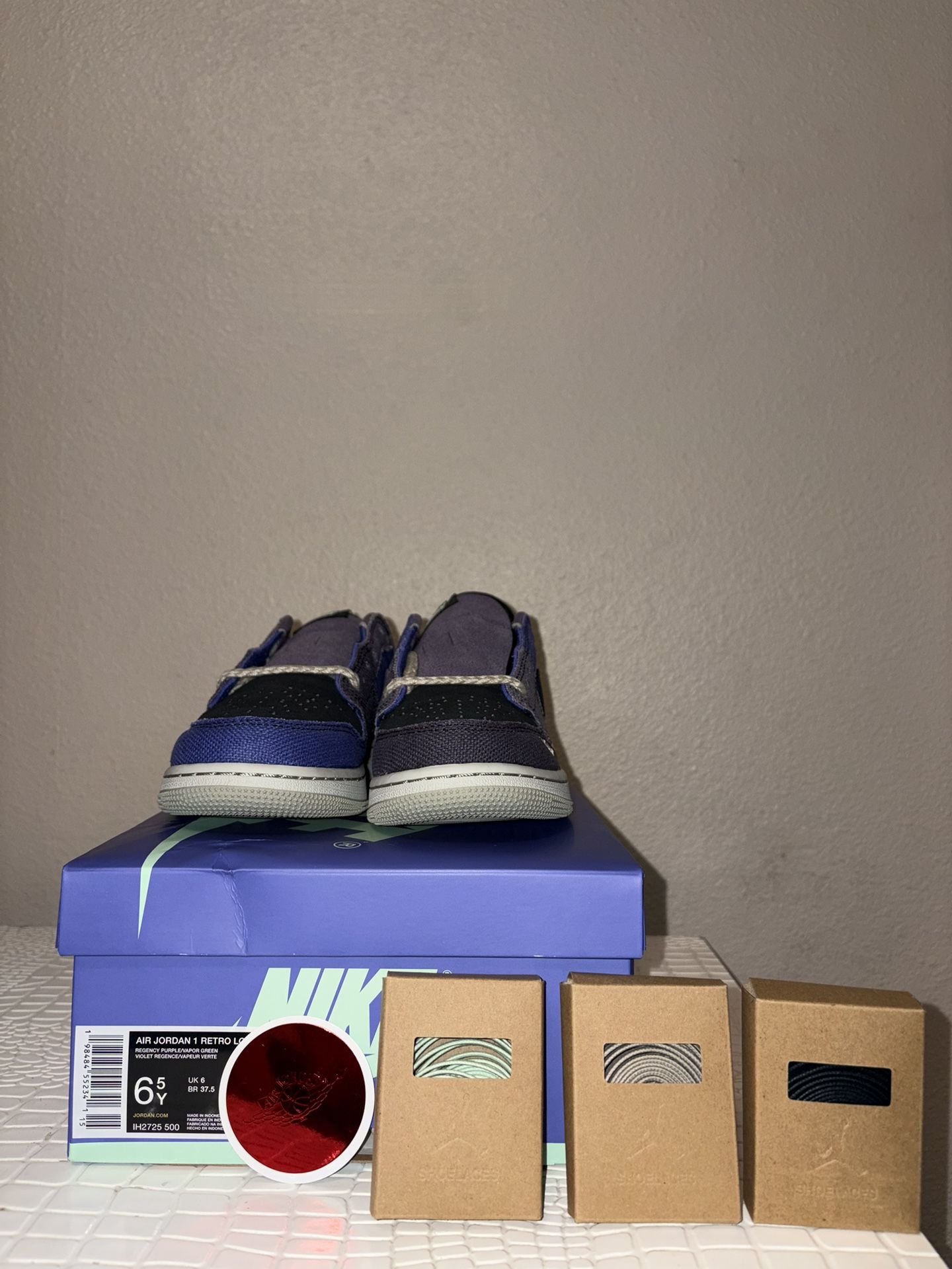 Zion Williamson Voodoo Alternate x Nike Air Jordan Retro Low OG GS Size 6.5Y/8W New