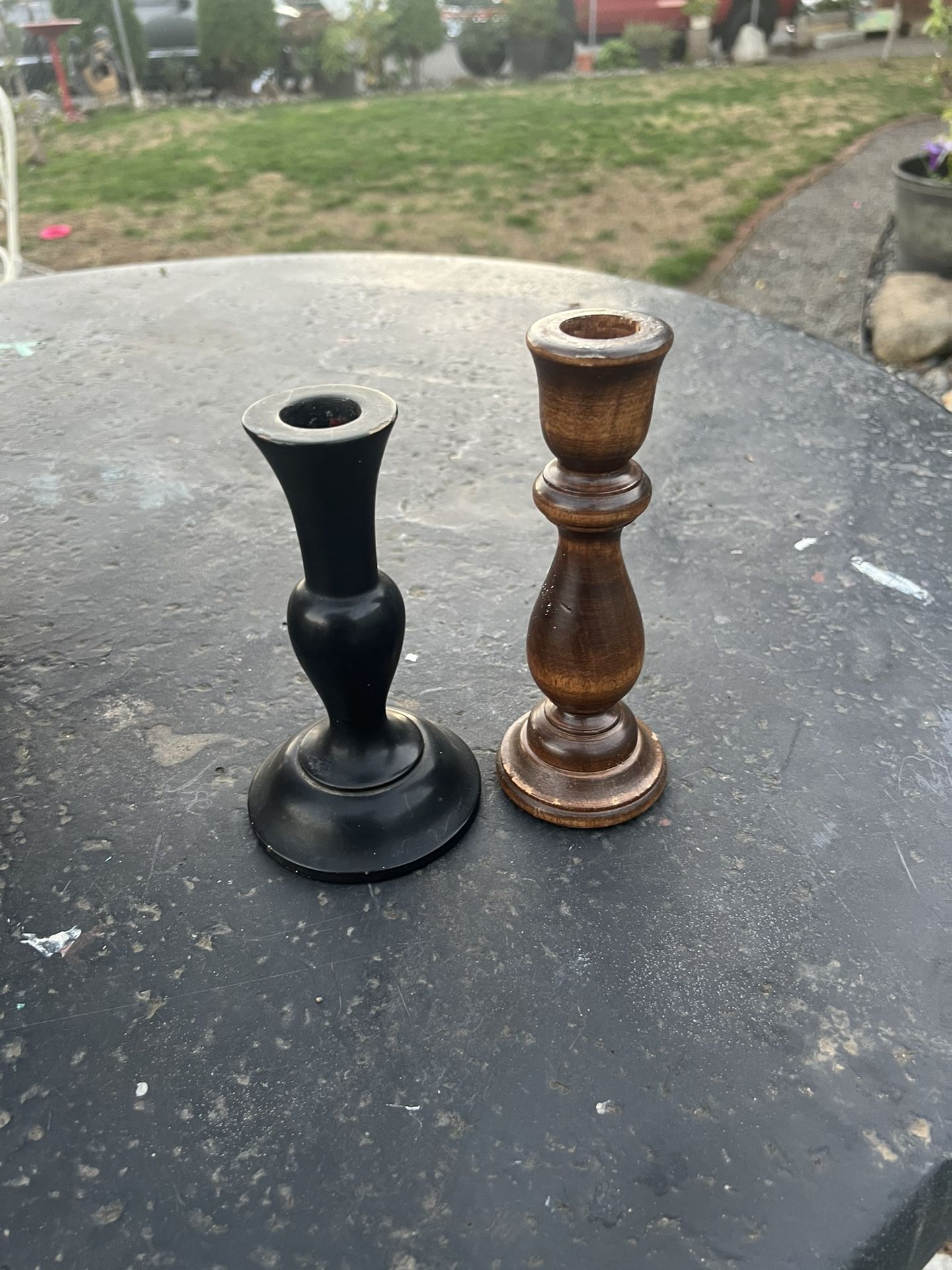 Wooden Candle Holders