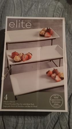 Tier porcelain plate, New in box