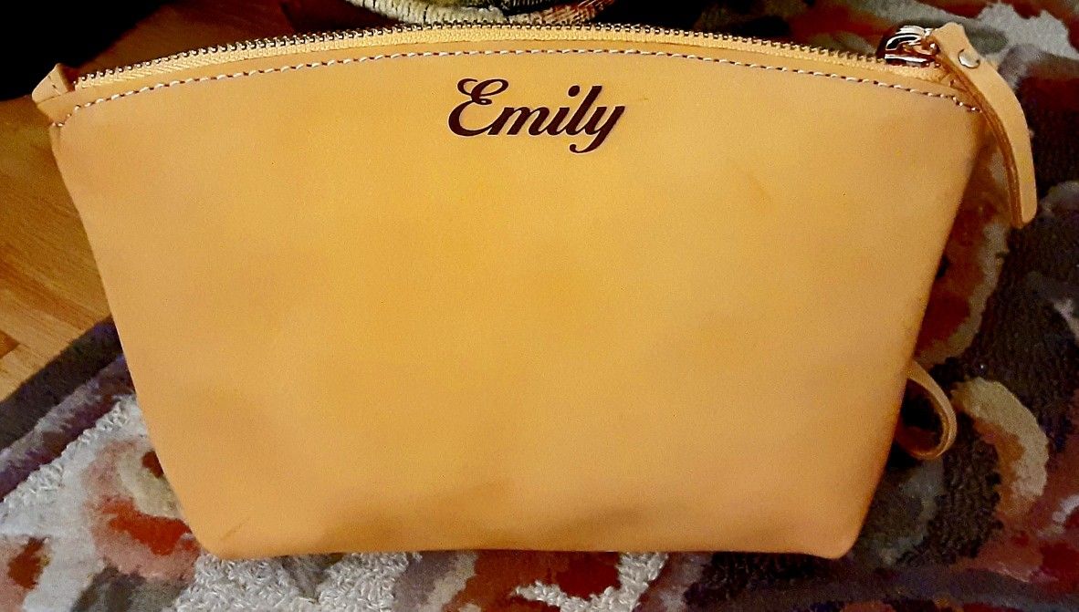 Leather Clutch Purse/Storage Bag