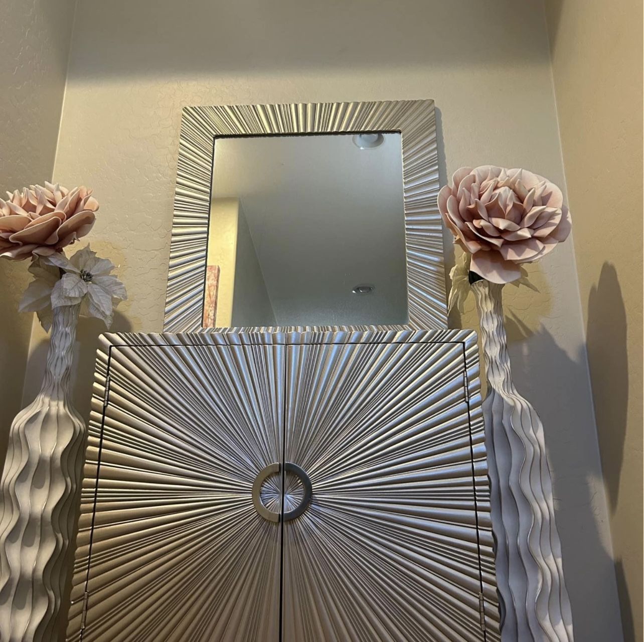 Beautiful Credenza And Mirror Combo 
