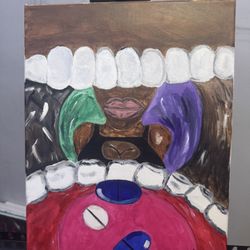 11x14’’ Dry brush acrylic painting 