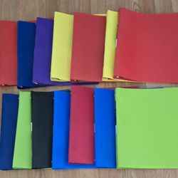 14 Vynil 1 INCH Binders With Dividers (Price Is For All)