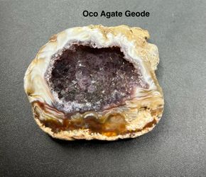 Oco Agate Crystal Geode from Brazil 56.2g STUNNING CRYSTAL
