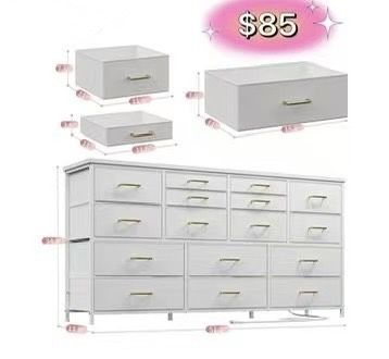 😀 51.1''W x 11.8''D x 34.8''H TV Stand Dresser For 65" TV Stand With Charging Station TV Stands For Living Room Long Dresser For Bedroom TV Stand