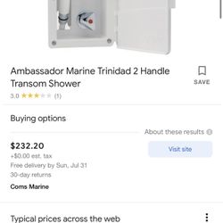 Shower For RV Or Van - Ambassador Marine