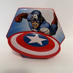 Marvel Captain America Shield Ceramic Coin Bank 