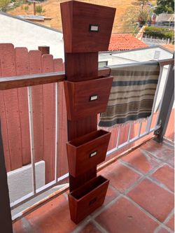 Wooden Mail organizer - pottery barn
