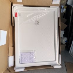 48”X36” Shower Corner Base Left Drain in White