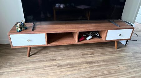 TV rack — modern retro style | $120