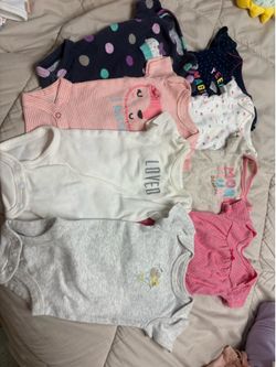 Baby Girl Clothes Bundle - Onesies, Hats, and Bee Set