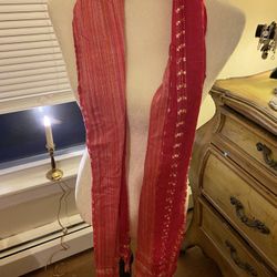 Brand New Beautiful Dark Pink Boho Scarf