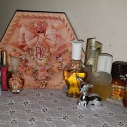 X10 PIECE VINTAGE PERFUME EAU DE TOILETTE COLOGNE MIST SPRAY SET COTY TRULY LACE AVON LOT BUNDLE