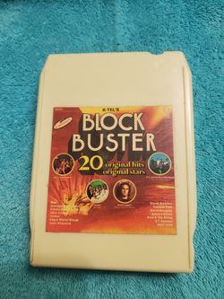 K-Tel "Block Buster" 8-track tape compilation album, originally released in 1976. 
