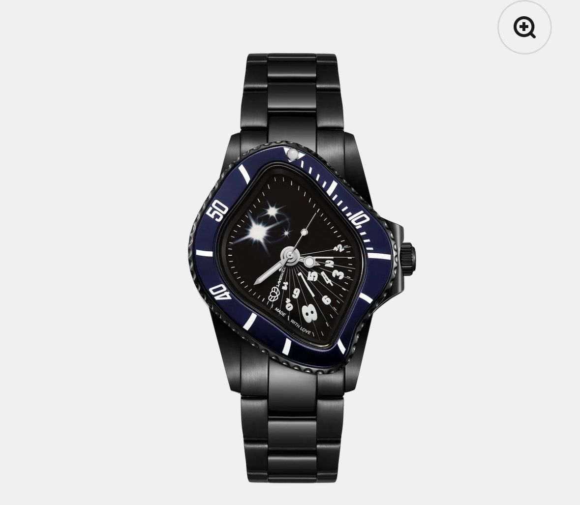 Limited edition LAARVEE melted watch – rare all-black PVD model.