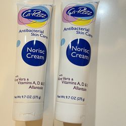 Ca-Rezz Antibacterial Skin Care Norisc Cream-9.7 oz lot pack of 2.    New - Sealed