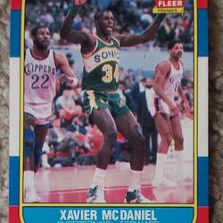 1986-87 Fleer Xavier McDaniel #72