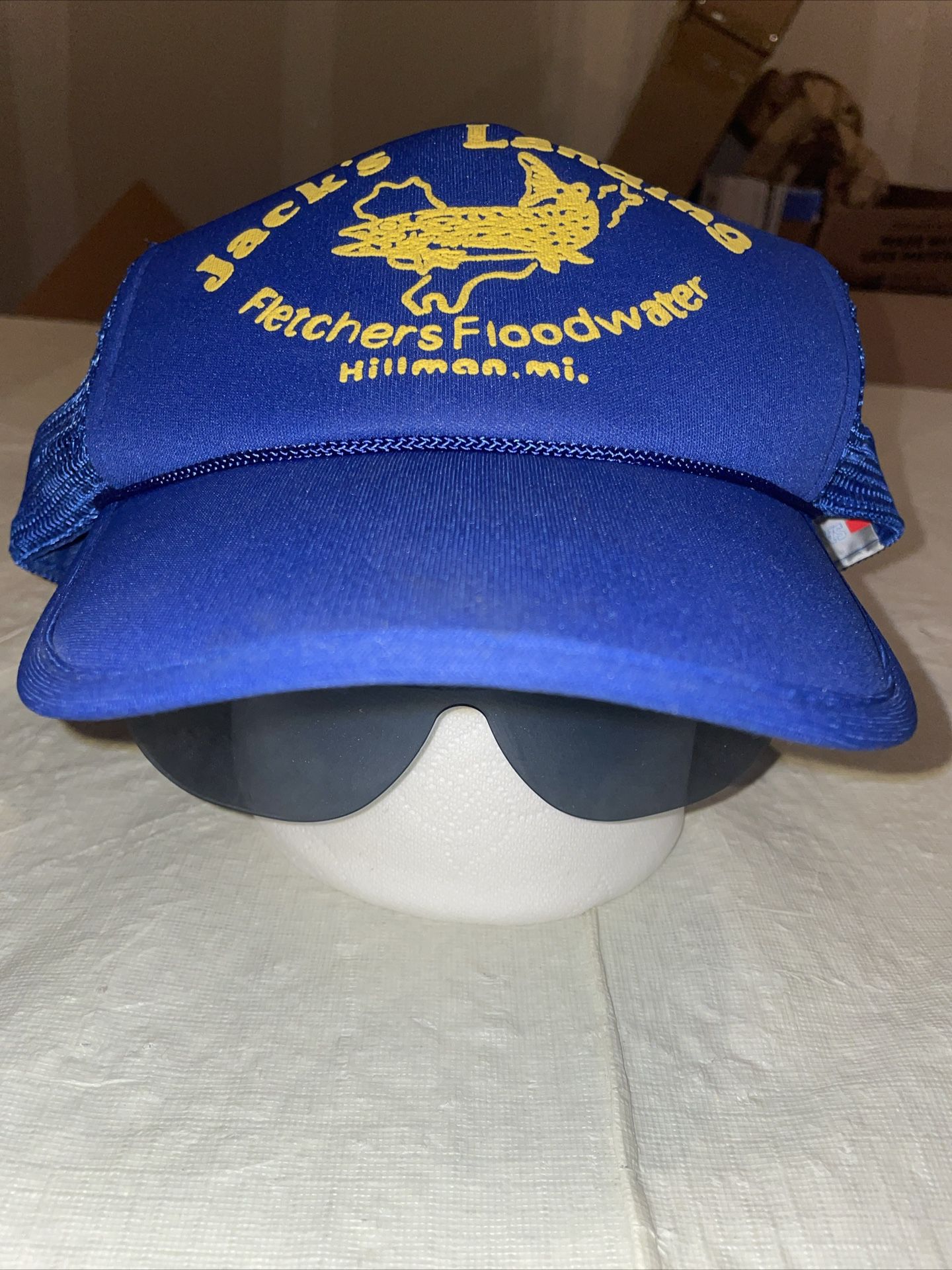 Jack’s Landing Fletcher’s floodwater Michigan Sunglasses Snapback Trucker Hat