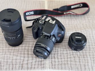 Canon Rebel T7 W/ Lenses