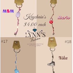 Key Chains $4 Each 