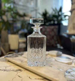 Beautiful Heavy Crystal Decanter. 9” Tall. $25 OBO 