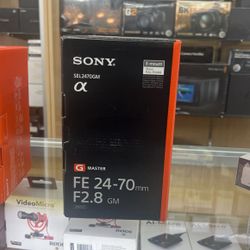 Sony 24-70mm F2.8 G Master Lens