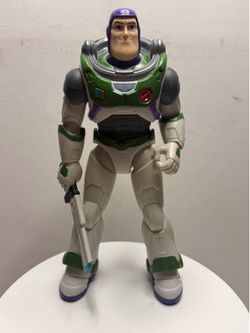 A Buzz Lightyear action figure from the Disney Pixar film *Lightyear