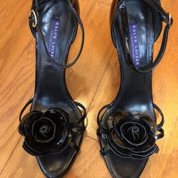 Ralph Lauren Collection Patent Leather Sandal