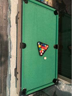 Tabletop POOL table